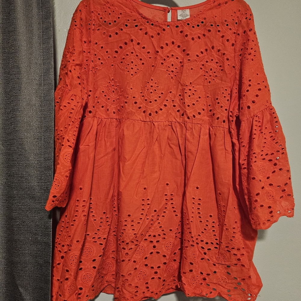 Red Dress Top XL